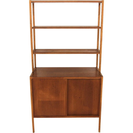 Vintage oak bookcase by Bertil Fridhagen for Bodafors, Sweden 1960