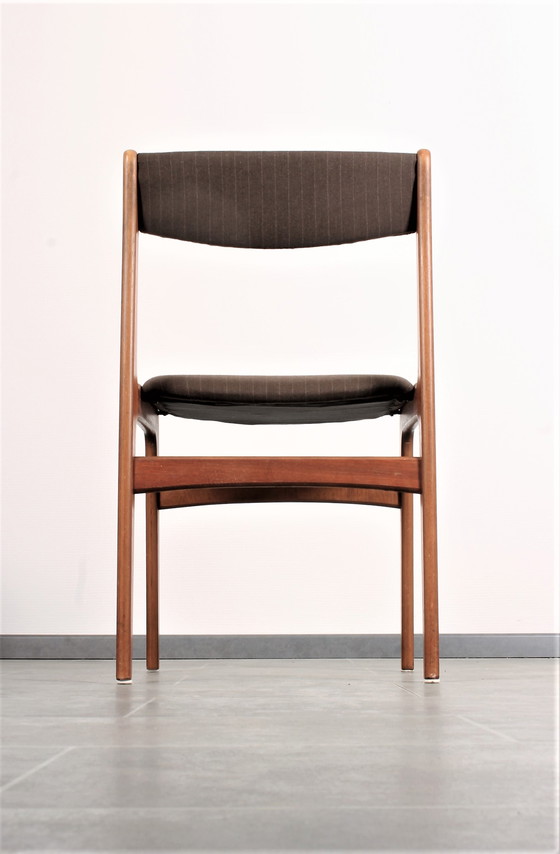 Image 1 of 4x Erik Buck teak chairs for O.D. Mobler