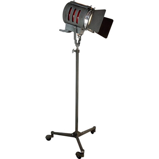 Vintage adjustable metal cinema floor lamp by S. Marcucci Srl., Italy 1960