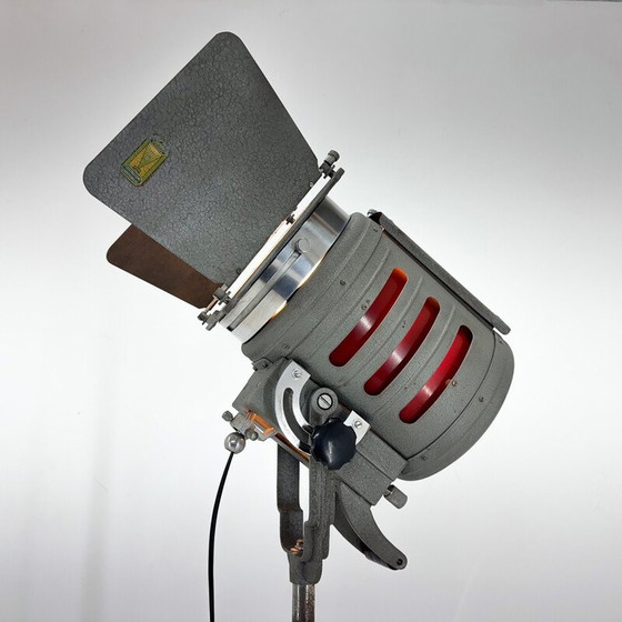 Image 1 of Lampada da terra vintage regolabile in metallo per cinema di S. Marcucci Srl., Italia 1960
