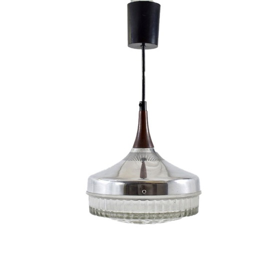 Image 1 of Vintage aluminium pendant lamp by Jo Hammerborg for Fog and Morup, 1960