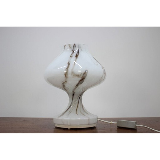 Lampada vintage in vetro di Kamenický Šenov, Cecoslovacchia 1970