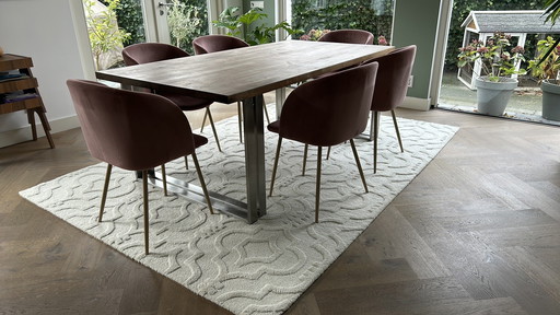 Mondileder Solid Wood Dining Table