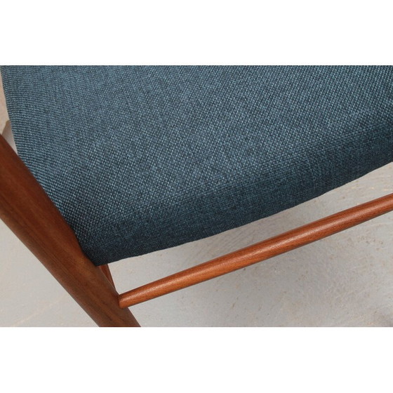 Image 1 of Set di 4 sedie da pranzo vintage in teak di Gustav Herkskröter per Lübke, Germania, anni '60