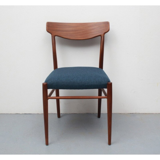 Image 1 of Set di 4 sedie da pranzo vintage in teak di Gustav Herkskröter per Lübke, Germania, anni '60