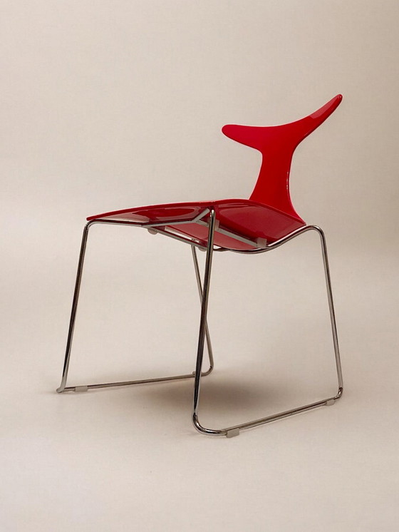 Image 1 of Gino Carollo - Suite Of Four Chairs Model "Delfy" - Italy - 1990S