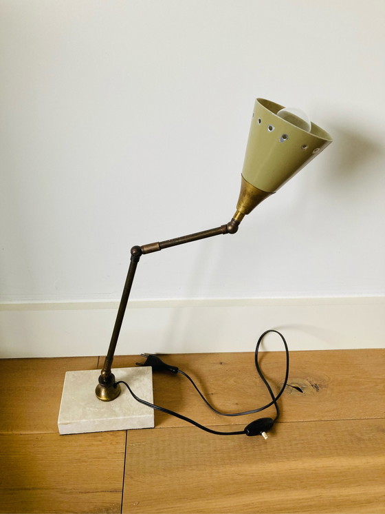 Image 1 of Lampada da tavolo e scrivania italiana d'epoca