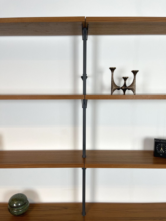 Image 1 of 60s teak shelving system Olof Pira Sweden