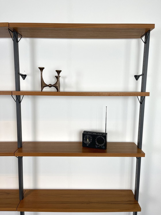 Image 1 of 60s teak shelving system Olof Pira Sweden