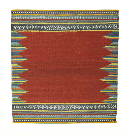 Hand-woven designer kilim Fars - 91 X 85 Cm