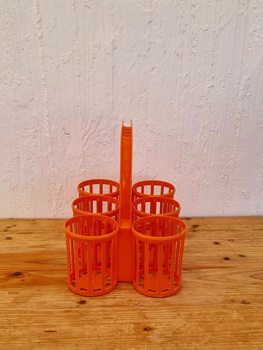 Orange bottle holder