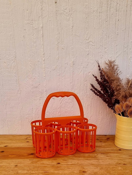 Orange bottle holder