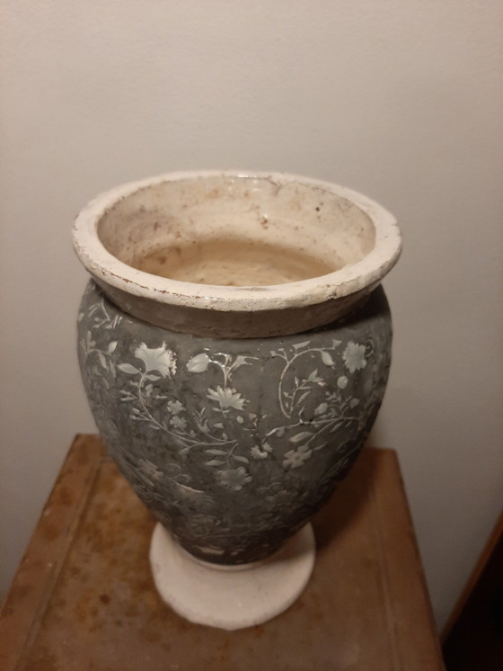 Image 1 of Old Terracotta Flower Vase