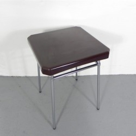 Image 1 of Petite table de salle à manger avec plateau en bakélite 55 x 55 cm par Supraluxe - années 1950