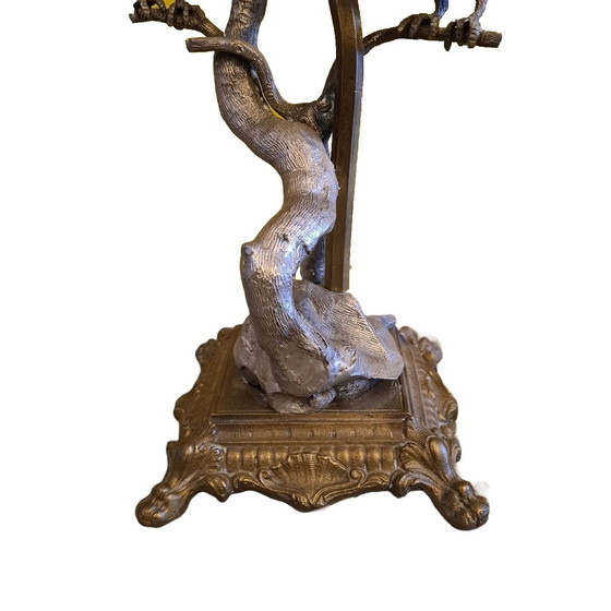 Image 1 of Maison Jansen style table lamp with birds circa 1960