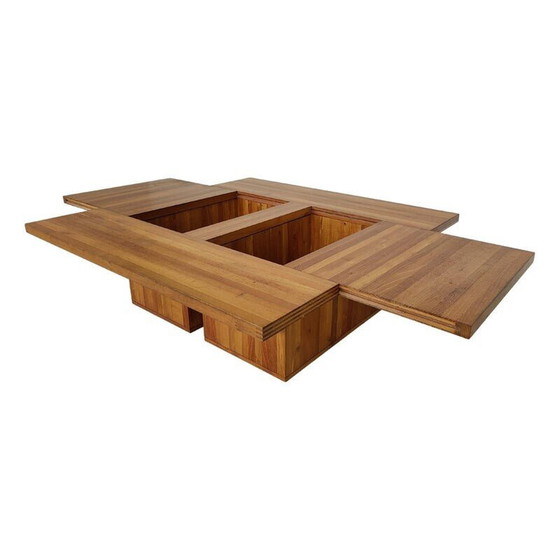 Image 1 of Mid-century wooden coffee table Mod. 454 Il Castello by Mario Bellini for Cassina, 1970s