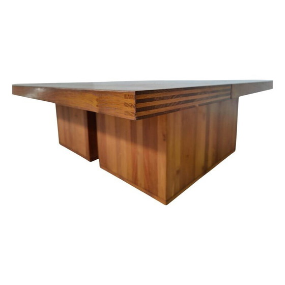Image 1 of Mid-century wooden coffee table Mod. 454 Il Castello by Mario Bellini for Cassina, 1970s