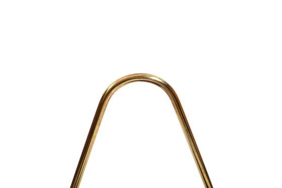 Image 1 of Magazin Holder in Brass and Leather by Carl Auböck for Werkstätte, Denmark, 1950s