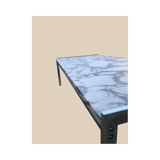 Image 1 of Vintage arabescato marble coffee table by Artifort, 1970