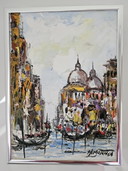 "Sur le canal Venise" par l'artiste Patrick Hugonnot