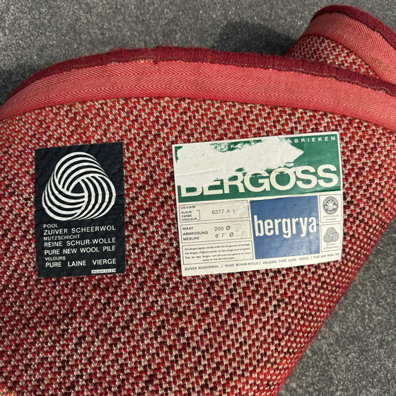 Image 1 of Tapis vintage fleur pop art 1970