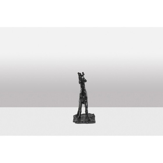 Image 1 of Vintage “Deer Belling” bronze sculpture by François Pompon for Atelier Valsuani, 2006