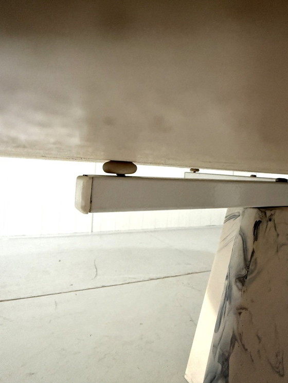 Image 1 of Artificial Marble Coffee Table Side Table 1980'S