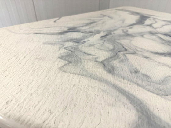 Image 1 of Artificial Marble Coffee Table Side Table 1980'S