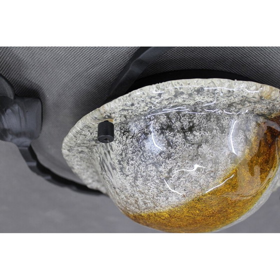 Image 1 of Scultura da parete italiana vintage con paralume in vetro, anni '70