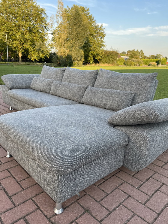 Image 1 of Montel Grey Adjustable Fabric Corner Sofa