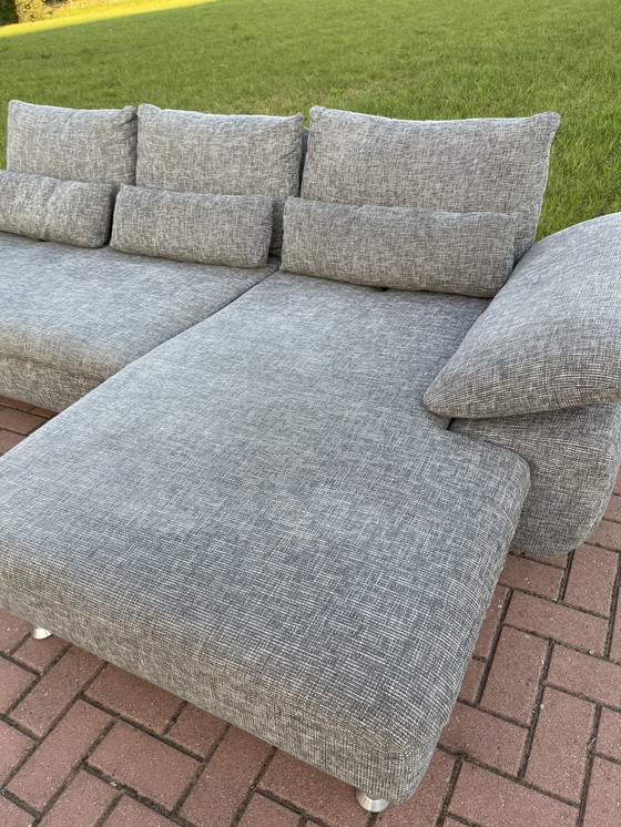 Image 1 of Montel Grey Adjustable Fabric Corner Sofa