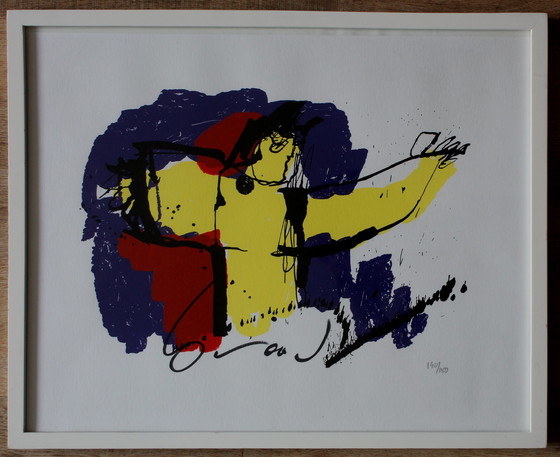 Image 1 of Herman Brood - Silkscreen: Brasil God (nice frame!)