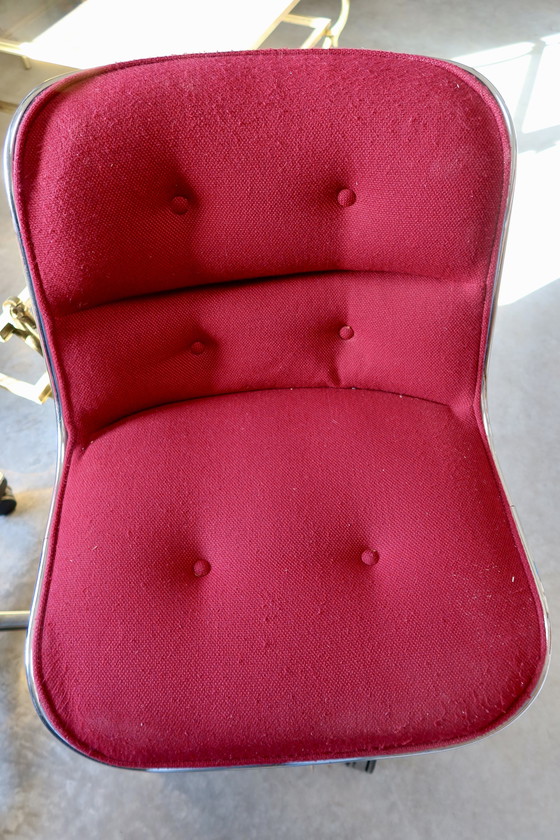 Image 1 of 3x Vintage Charles Pollock office chair