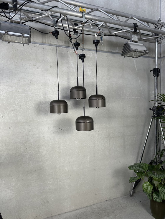 Image 1 of 4x lampes suspendues vintage - STAFF