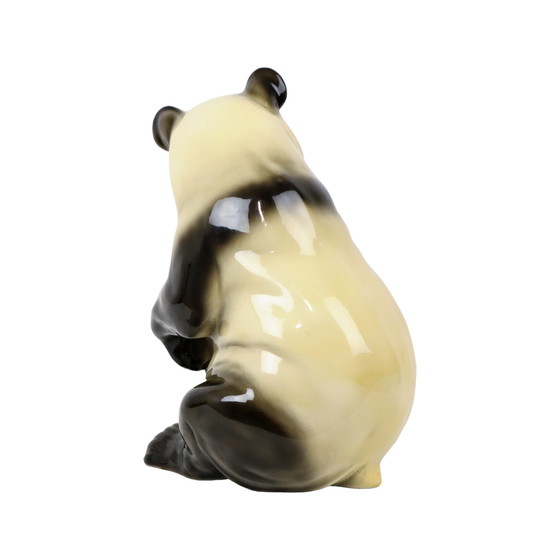 Image 1 of Grande statue de panda en céramique