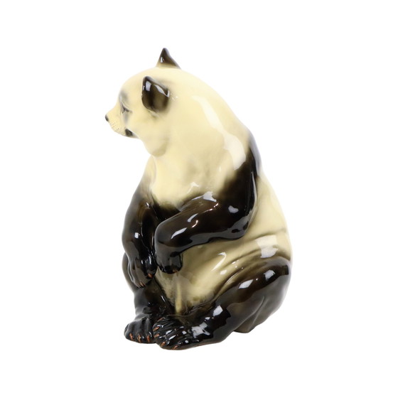 Image 1 of Grande statue de panda en céramique