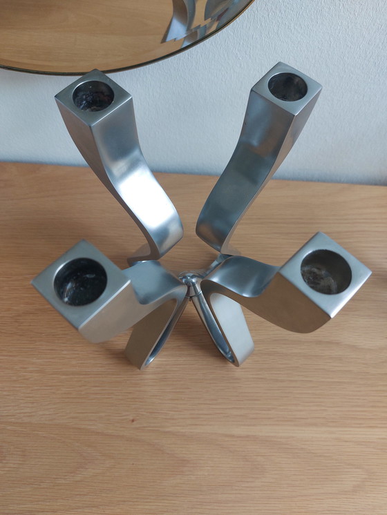 Image 1 of Vintage Karim Rashid Umbra Chandelier Argenté