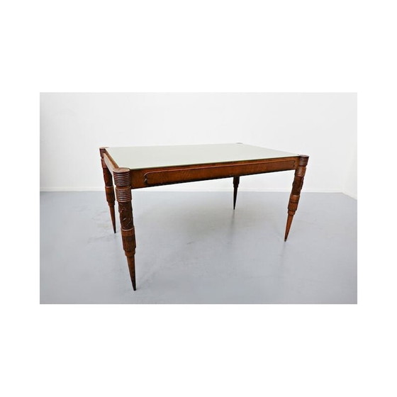 Image 1 of Vintage extendable dining table by pier luigi colli, Italian 1940s