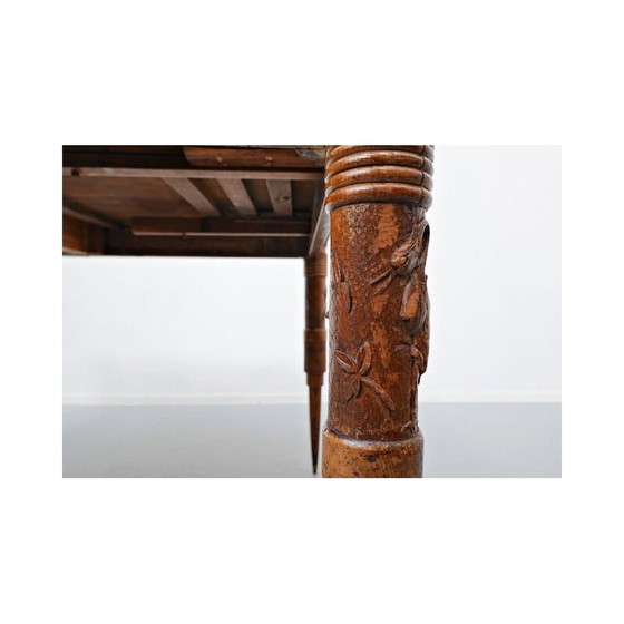 Image 1 of Vintage extendable dining table by pier luigi colli, Italian 1940s