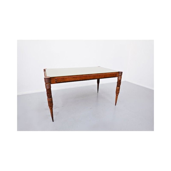 Image 1 of Vintage extendable dining table by pier luigi colli, Italian 1940s