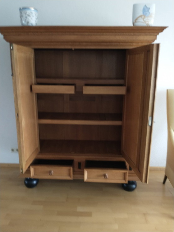 Image 1 of Vintage Oak Wood Cabinet