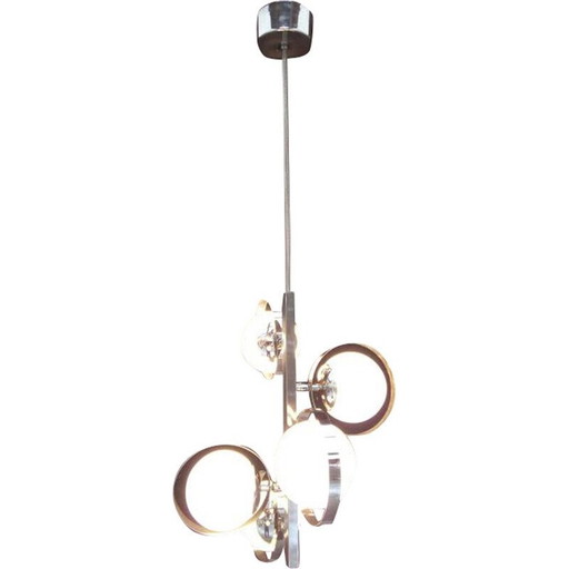 Vintage steel chandelier