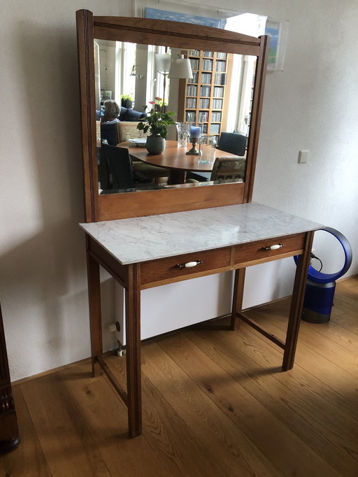 Cherry Dressing Table With Marble Top