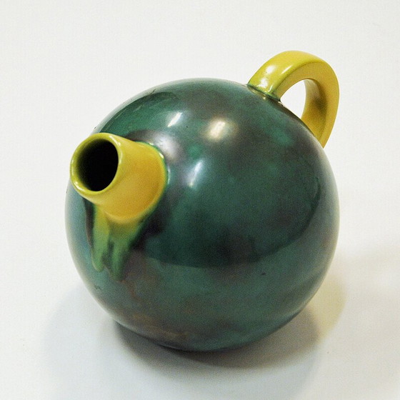 Image 1 of Vintage teapot model 323 in glazed ceramic by Upsala-Ekeby, Sweden 1930