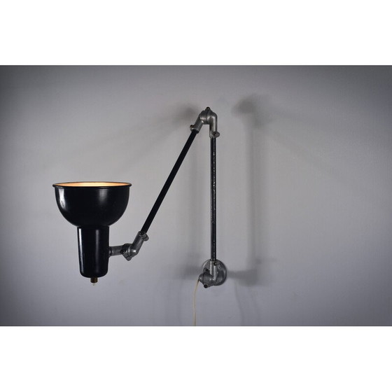 Image 1 of Vintage articulated architects wall lamp by Rijo, Denmark 1950s