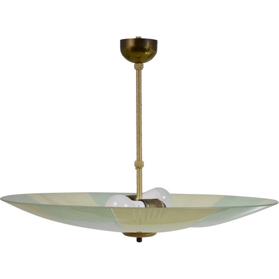 Image 1 of Pendente in vetro vintage, 1940