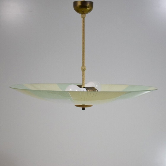 Image 1 of Pendente in vetro vintage, 1940