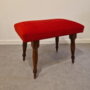 60's Vintage Footstool New Upholstered Stool Footstool
