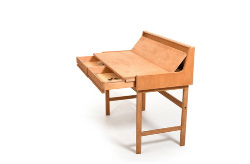 Bureau moderne danois en chêne, années 1960