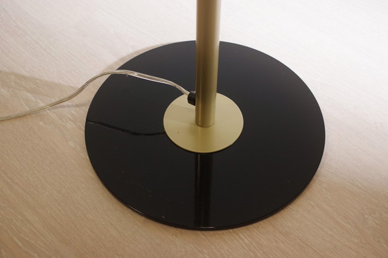 Image 1 of Lampada da terra Coltrane - Illuminazione moderna di lusso in ottone e nero opaco